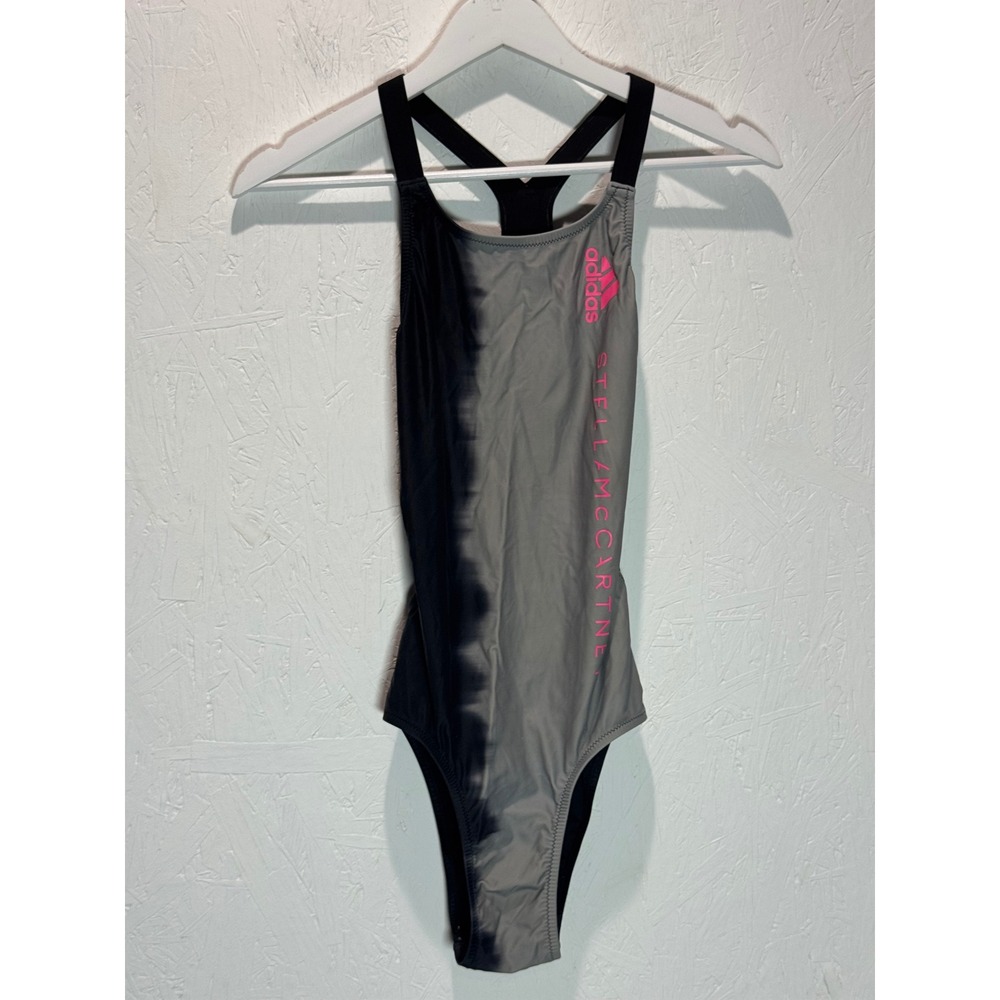 Adidas Stella McCartney Swimsuit Black Grey Silver Parley One Piece XS